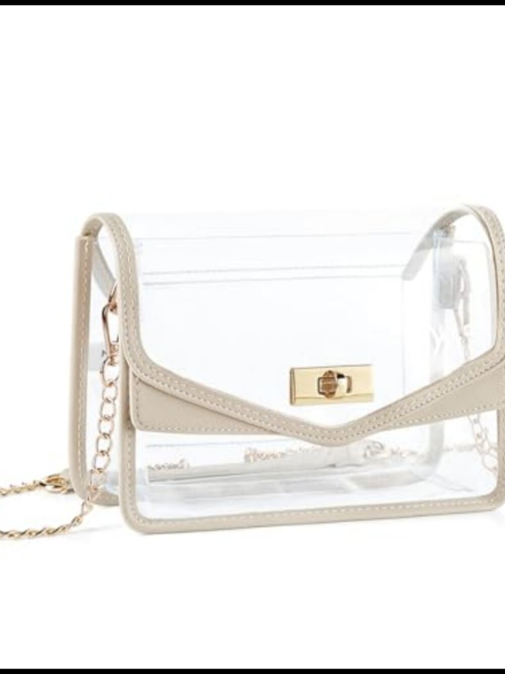 Clear Crossbody Purse Stadium Approved Transparent Shoulder Bag PVC